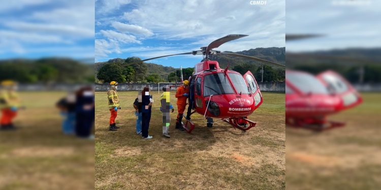 Criança picada por cobra na Chapada é levada a hospital de helicóptero