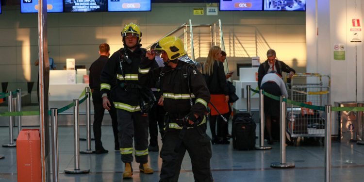 Sete pessoas são socorridas após vazamento de gás no Aeroporto de Brasília